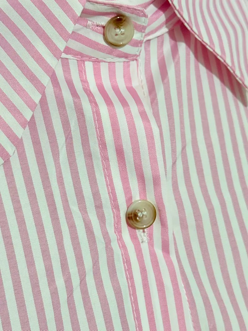 Bincy | Gestreepte Overhemdblouse met Lange Mouwen - Casual