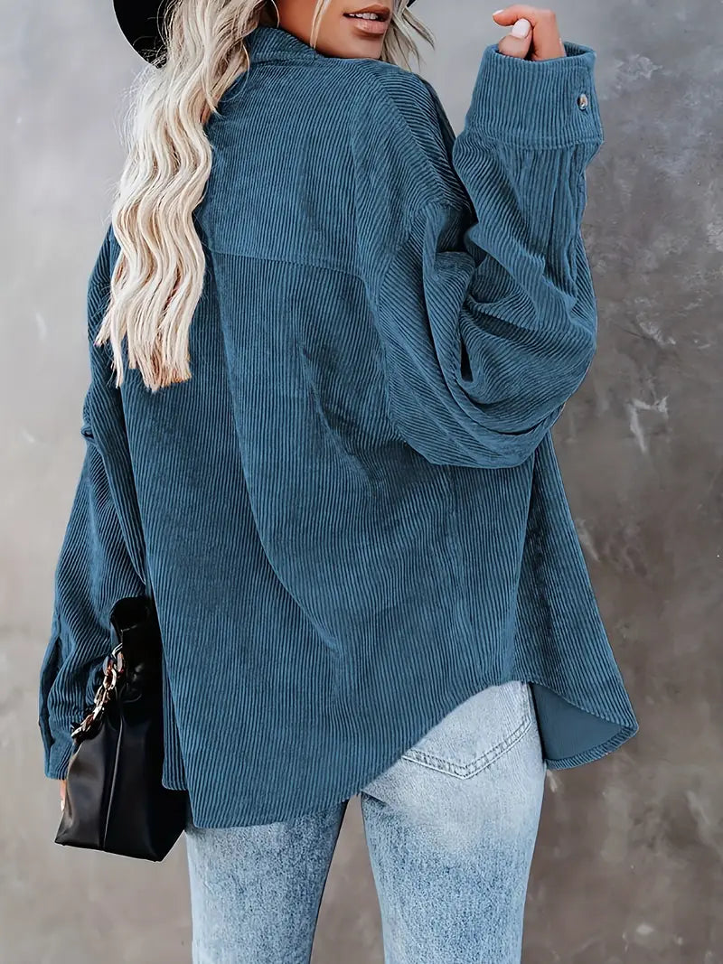 Bette | Corduroy Overhemdblouse met Knopen - Casual