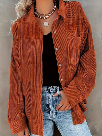 Bette | Corduroy Overhemdblouse met Knopen - Casual