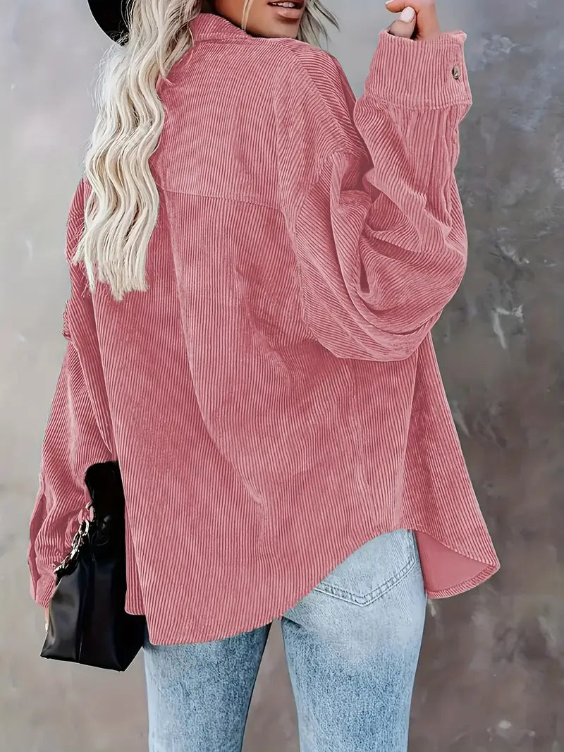 Bette | Corduroy Overhemdblouse met Knopen - Casual