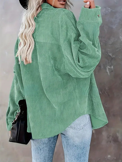 Bette | Corduroy Overhemdblouse met Knopen - Casual