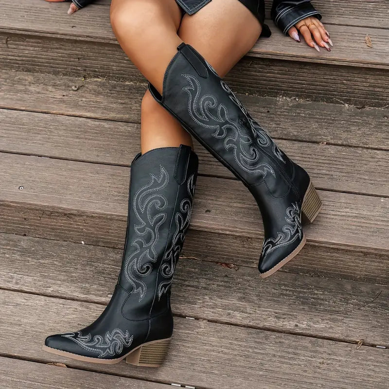 Stijlvolle Comfortabele Cowboy Dames Laarzen
