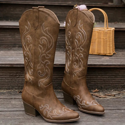 Stijlvolle Comfortabele Cowboy Dames Laarzen