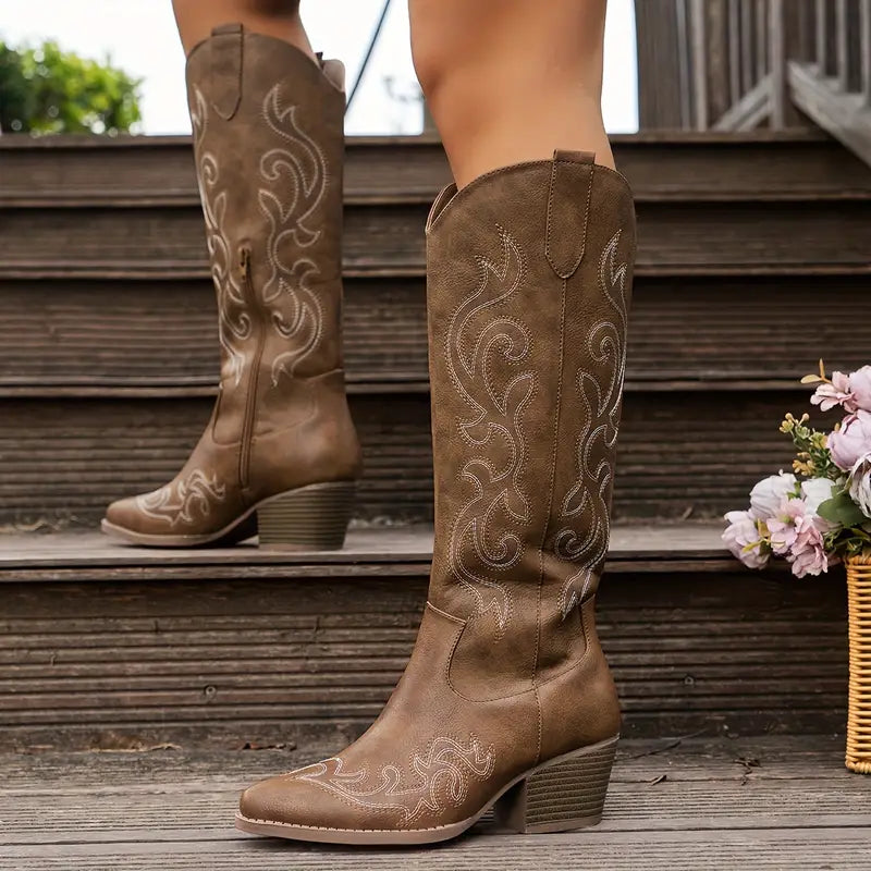 Stijlvolle Comfortabele Cowboy Dames Laarzen