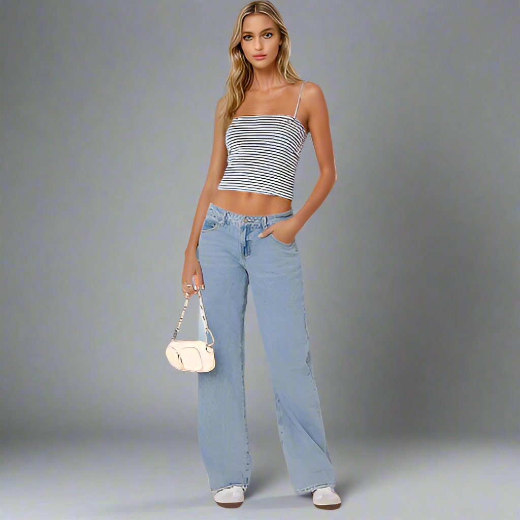 Yaella | Low Rise Straight-Leg Dames Jeans