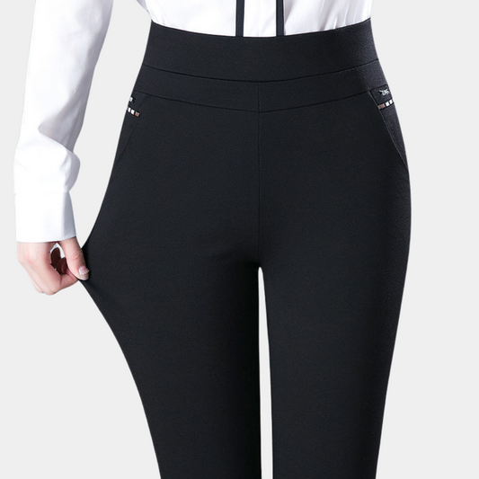 Elegante Stretch Dames Legging Met Hoge Taille