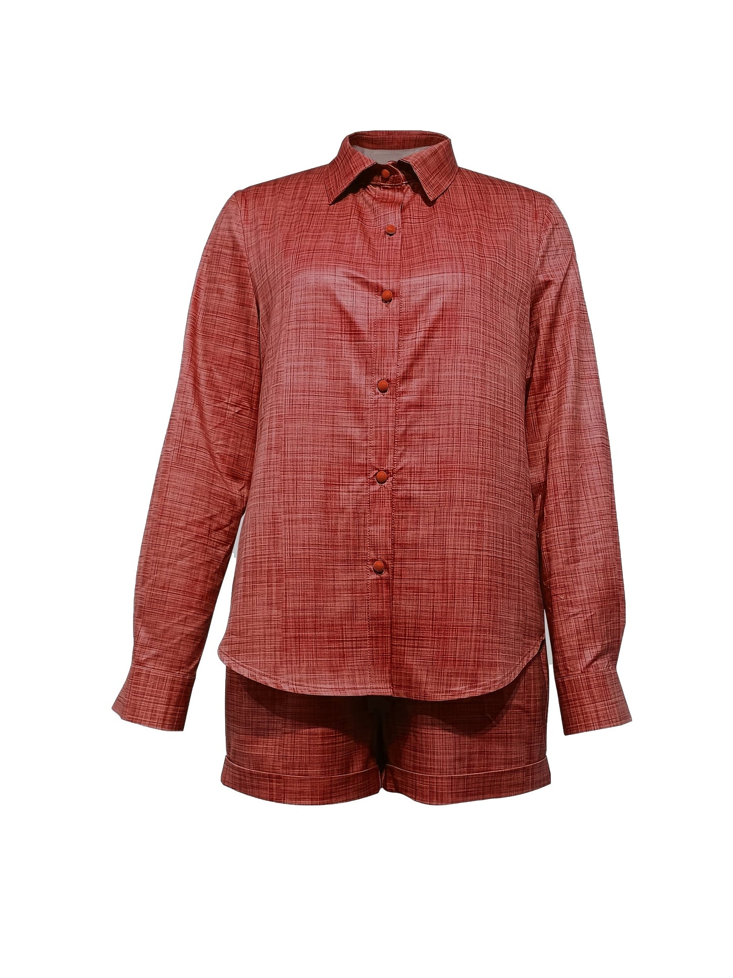 Debbi | Zomerse Set met Losvallend Overhemd en Shorts