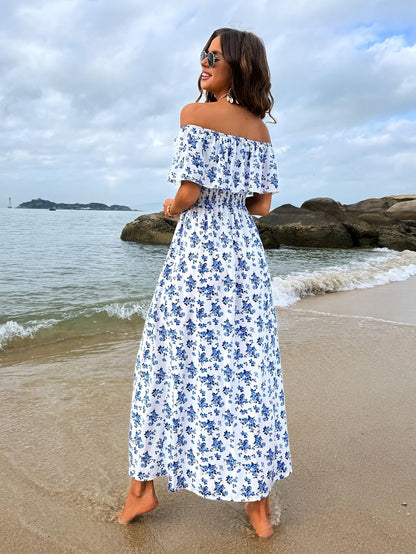 Dalea | Zomerse Off-Shoulder Strandjurk