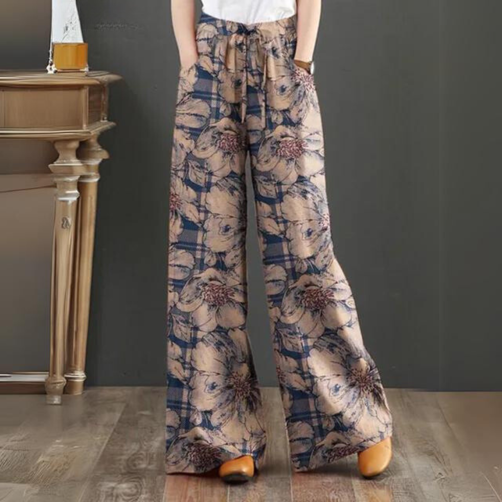 Lovella | Bloemen Print Palazzo Broek