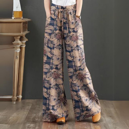 Lovella | Bloemen Print Palazzo Broek