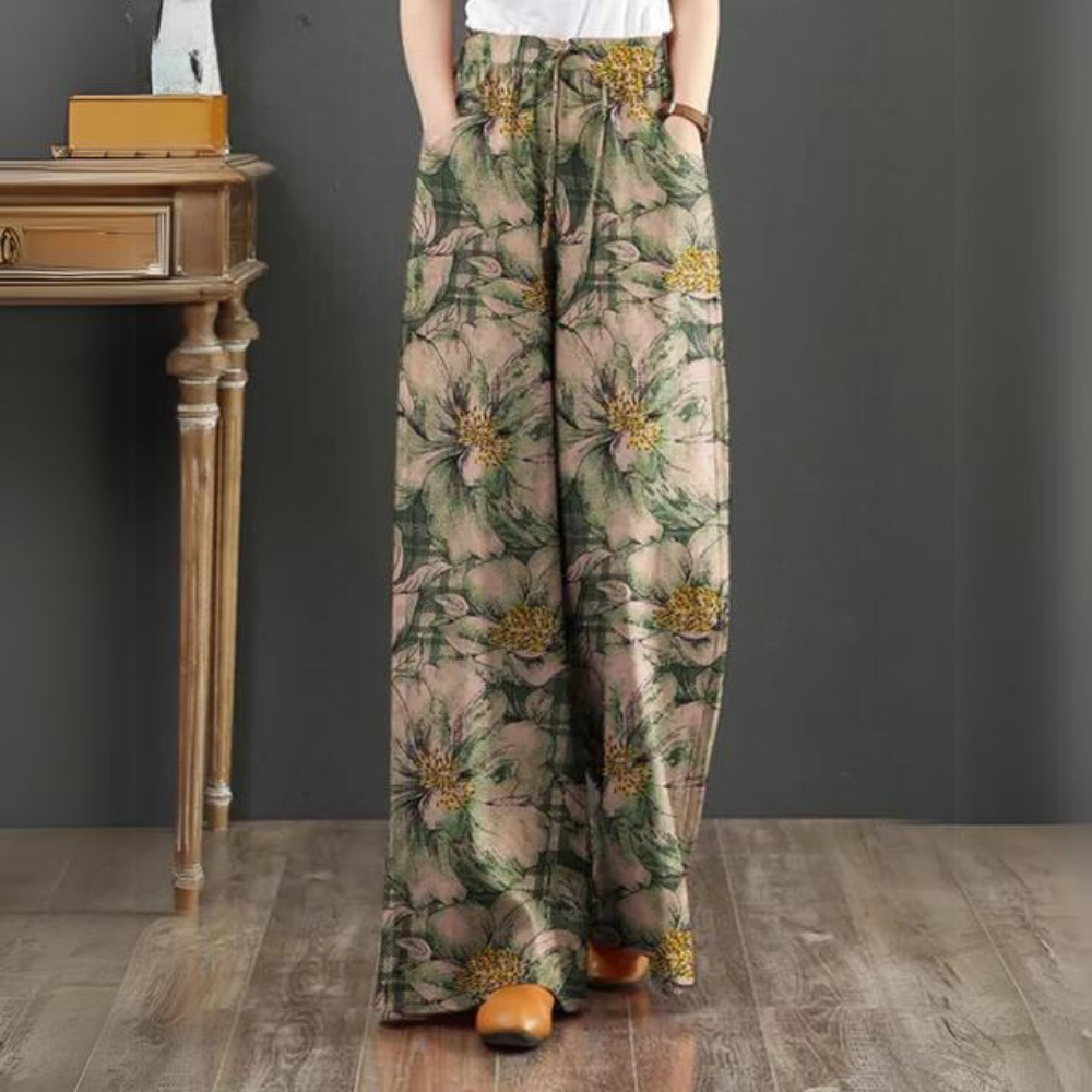 Lovella | Bloemen Print Palazzo Broek