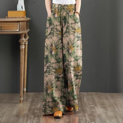 Lovella | Bloemen Print Palazzo Broek