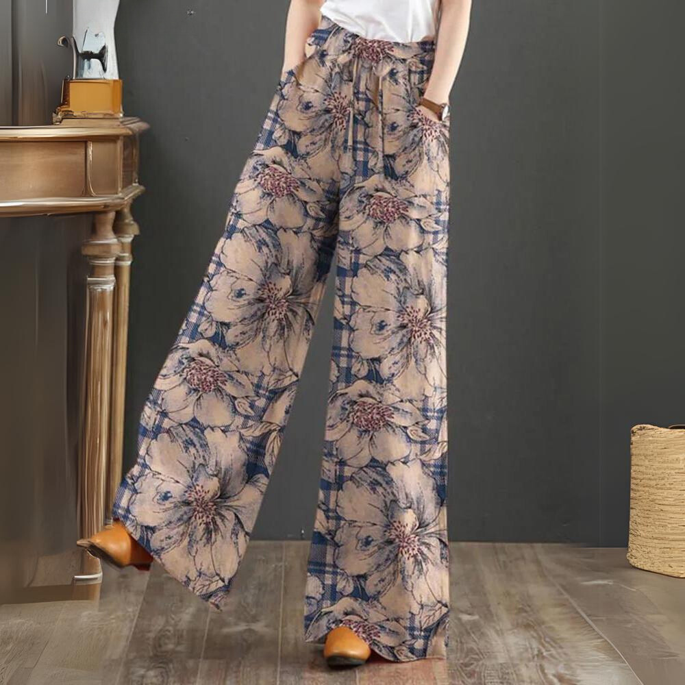 Lovella | Bloemen Print Palazzo Broek