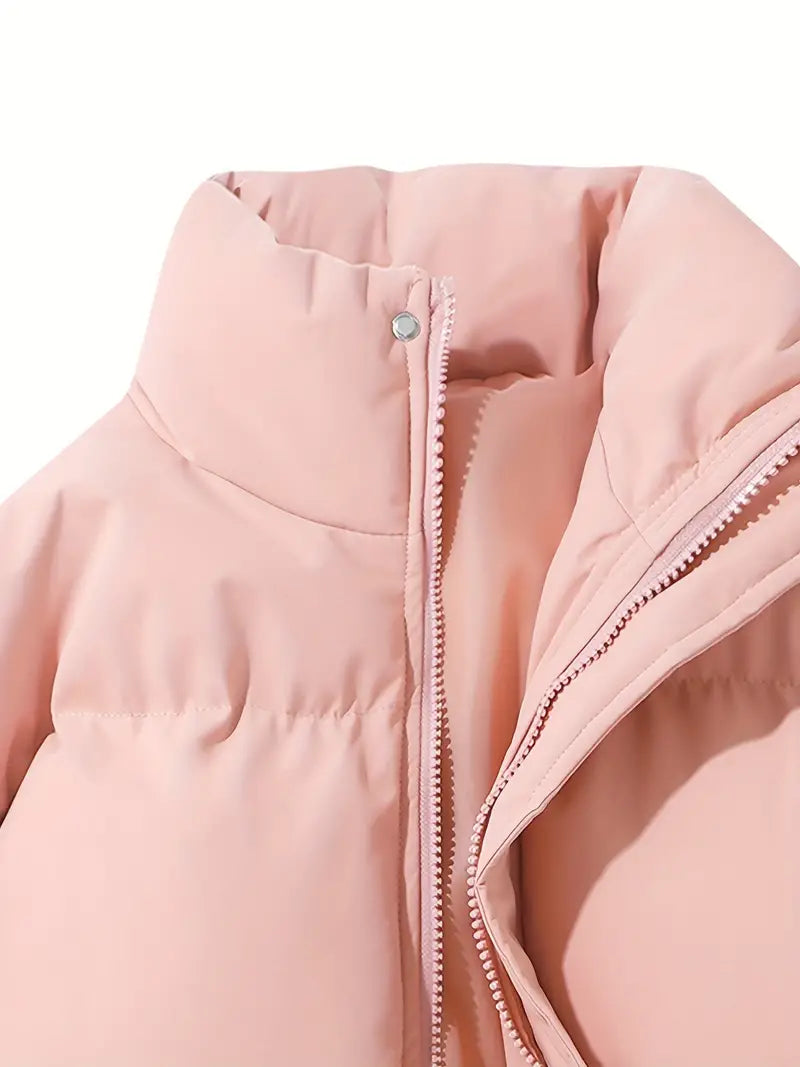 Warme gewatteerde dames jas met licht en comfortabel design