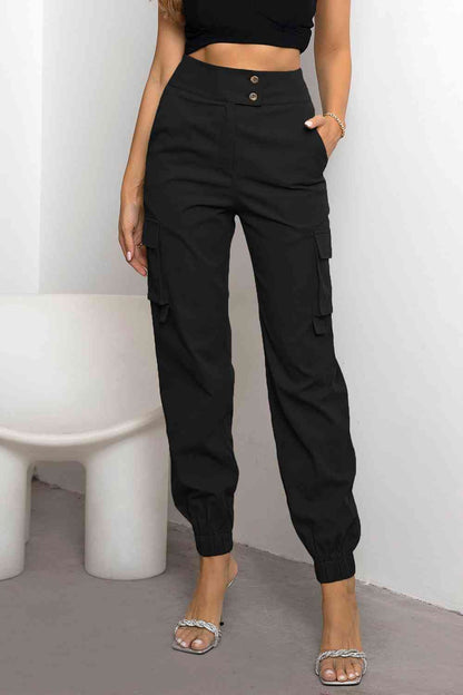 Trendy Cargo Pants for Women with Pockets and Slim Ankle Cuffs
