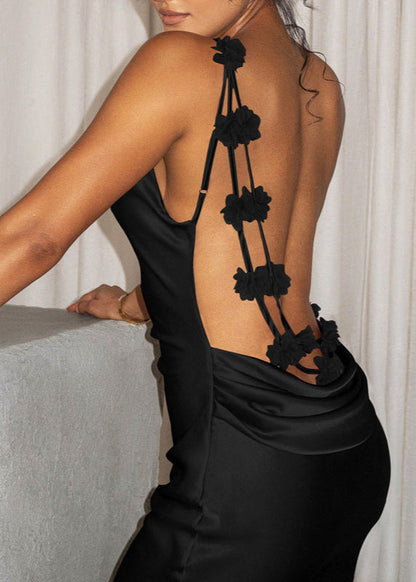 Norie | Floral Backless Dress