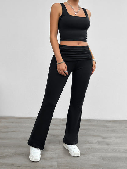 Stijlvolle Co-ord Set voor Vrouwen met Rechte Casual Broek
