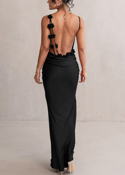 Norie | Floral Backless Dress