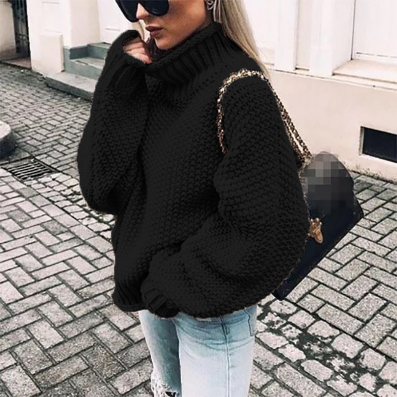 Warm Elegant Knitted Women's Turtleneck