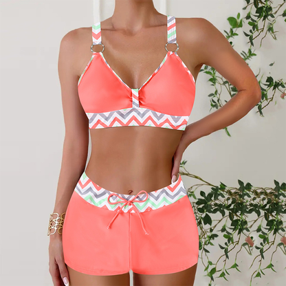 Zoraida | Women's Striped Bikini with Bottoms
