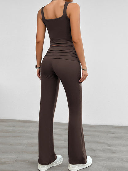 Stijlvolle Co-ord Set voor Vrouwen met Rechte Casual Broek