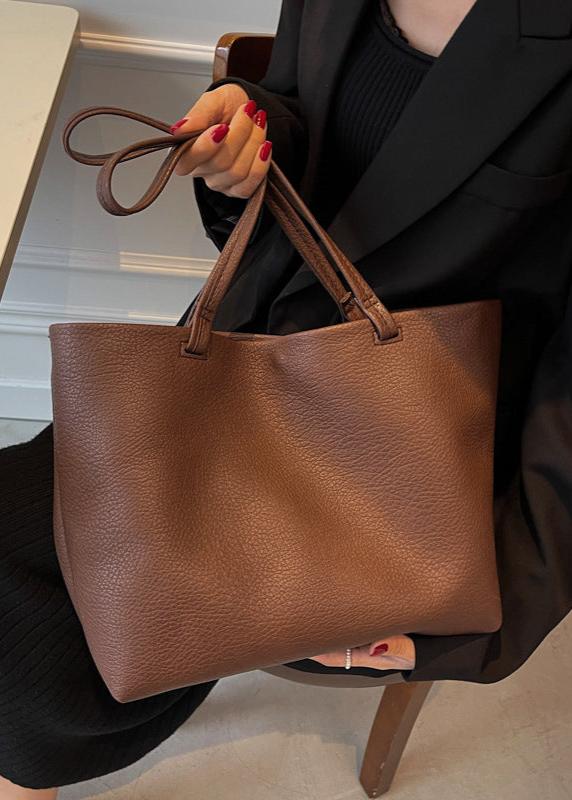 Trendy Spacious Women's Shoulder Bag with Soft Leather