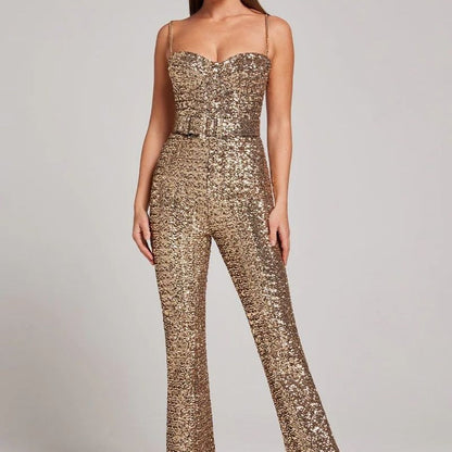 Daniela | Glamoureuze Pailletten Jumpsuit