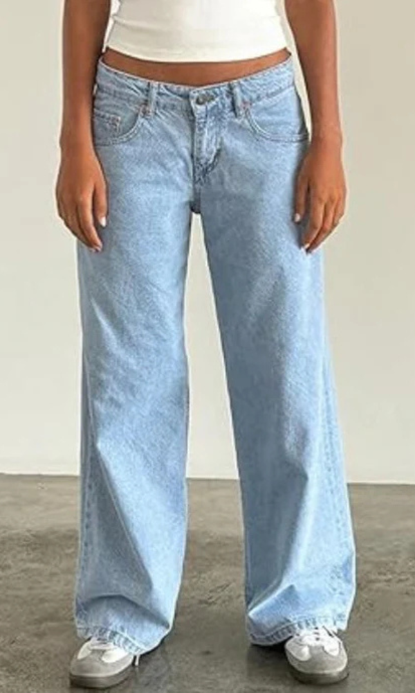 Yaella | Low Rise Straight-Leg Dames Jeans