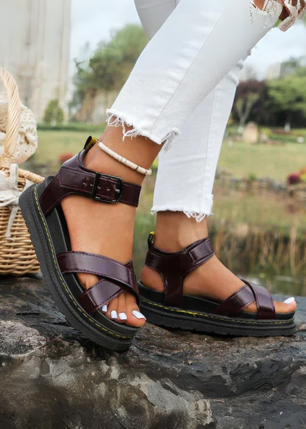 Hailey | Comfortabele Plateausandalen