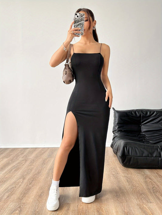 Delisia | Elegante Maxi Jurk met Hoge Split