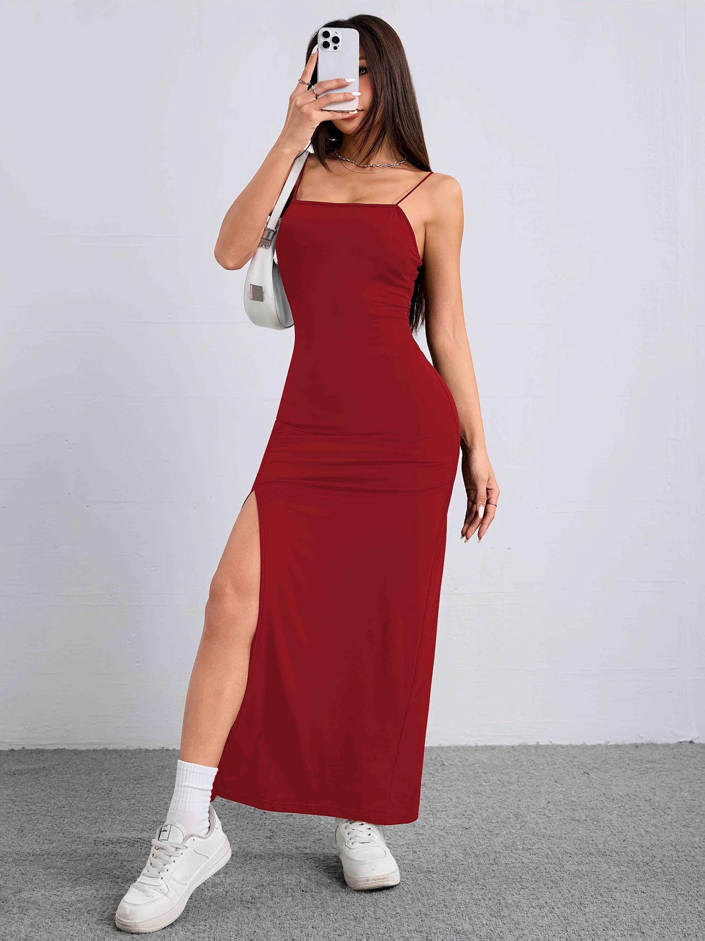 Delisia | Elegante Maxi Jurk met Hoge Split