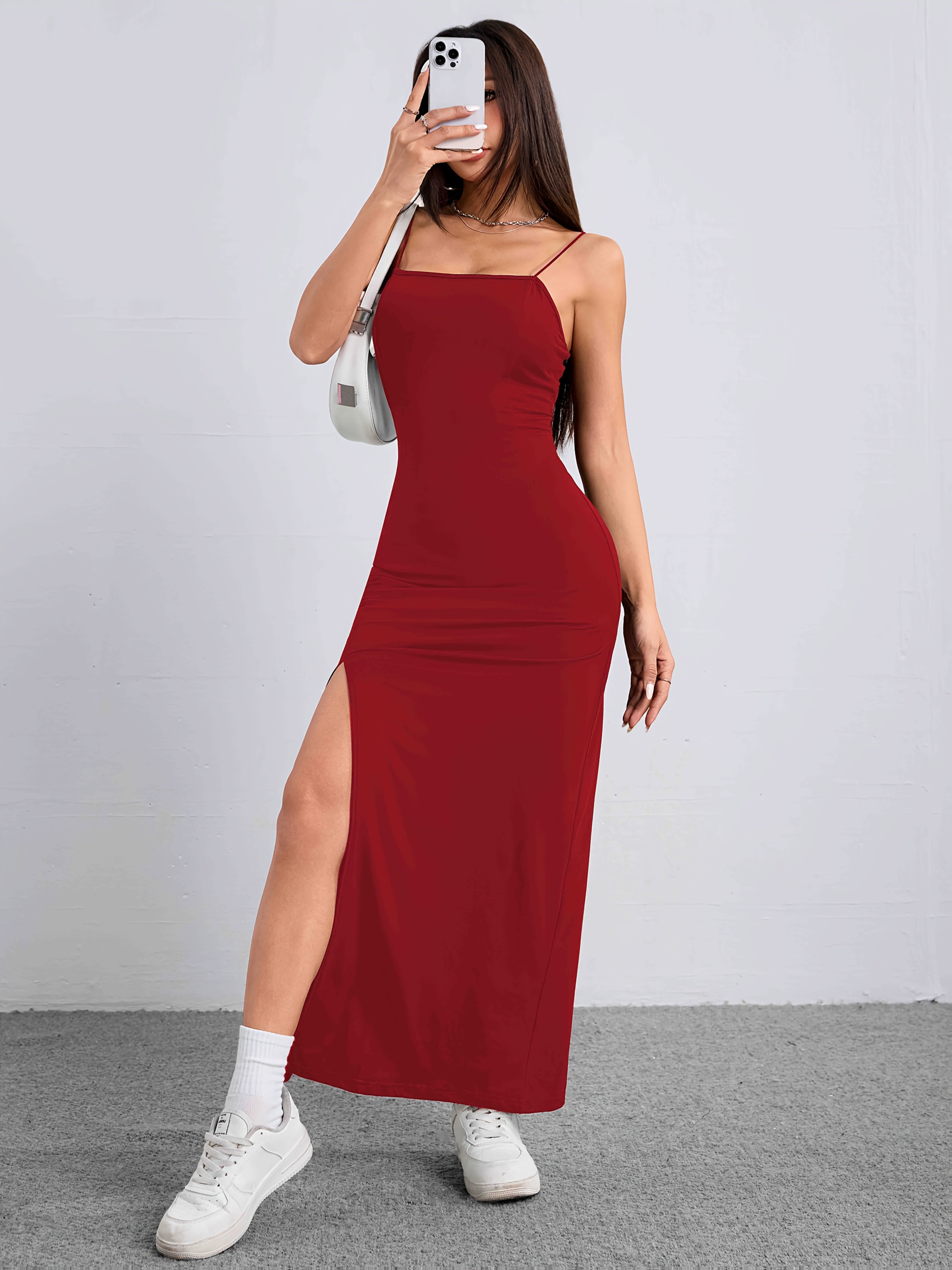 Delisia | Elegant Maxi Dress with High Split