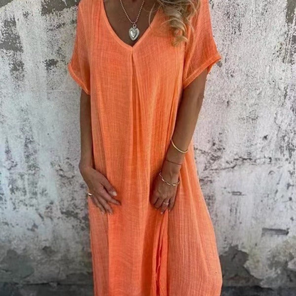 Nina | Luchtige Zomerjurk met V-Hals