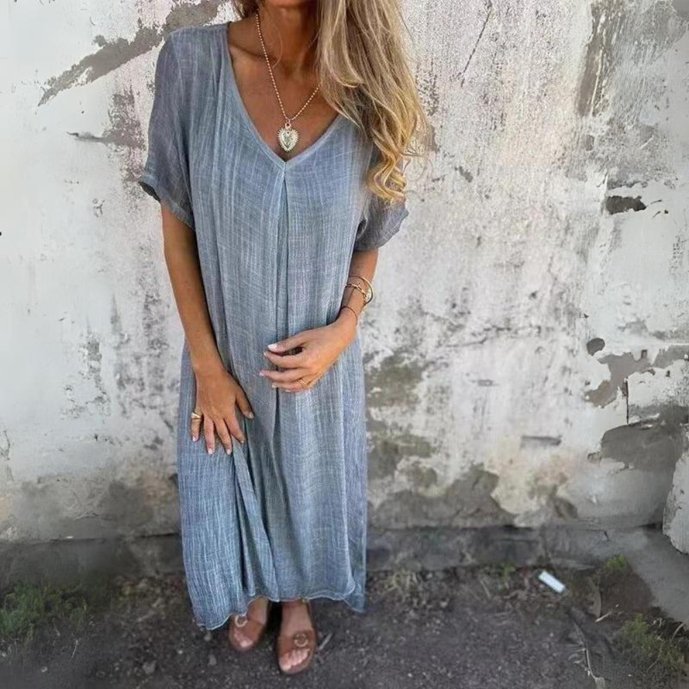 Nina | Airy Summer Dress with V-Neck