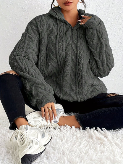 Quarter-Zip Pullover Damen | Kuschelig Warm & Leicht