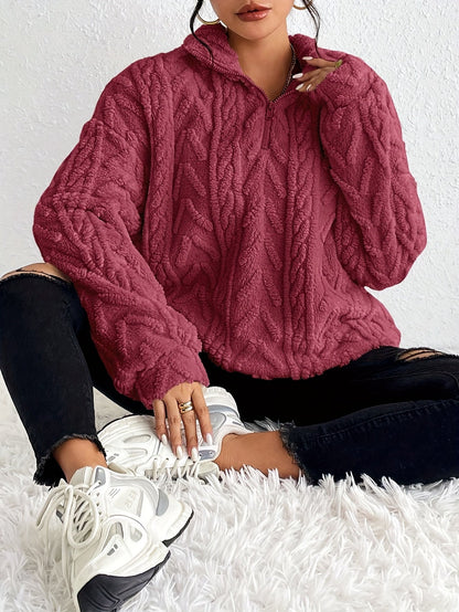 Quarter-Zip Pullover Damen | Kuschelig Warm & Leicht