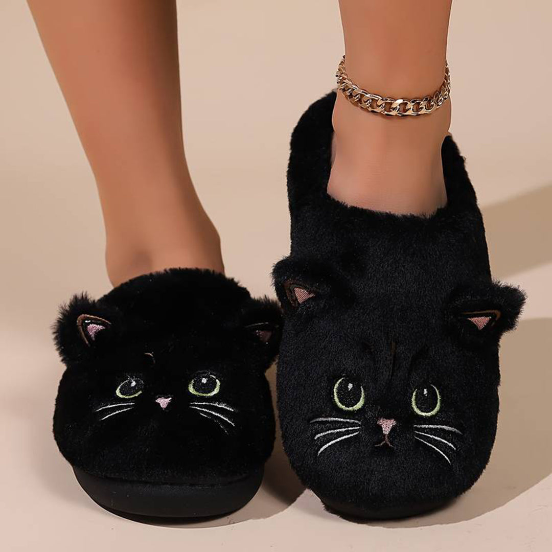 Warme Zachte Dames Katten Pantoffels