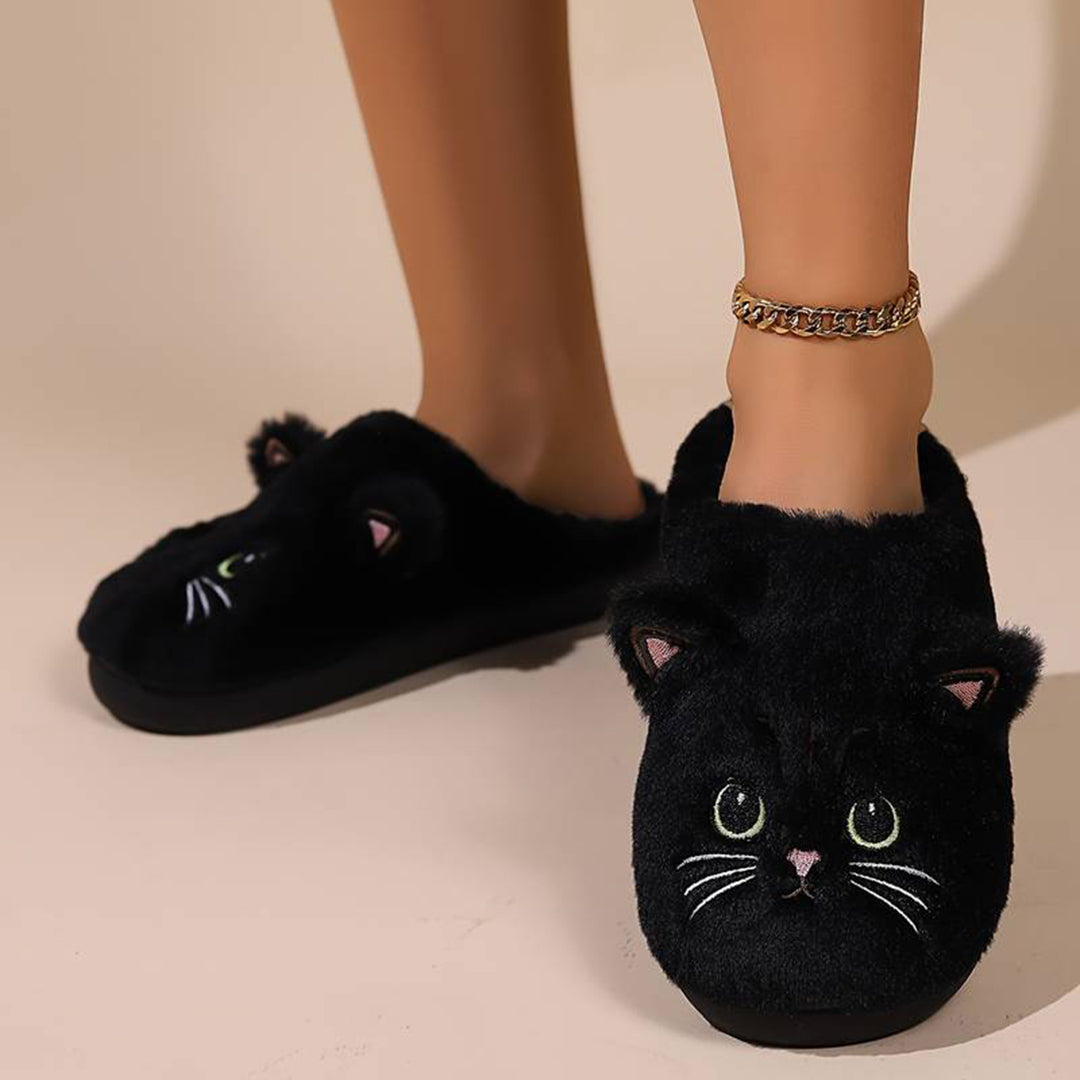 Warme Zachte Dames Katten Pantoffels