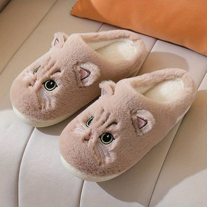 Warme Zachte Dames Katten Pantoffels