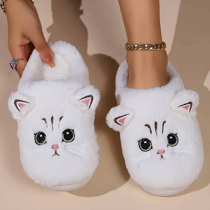 Warme Zachte Dames Katten Pantoffels