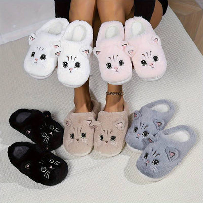 Warme Zachte Dames Katten Pantoffels
