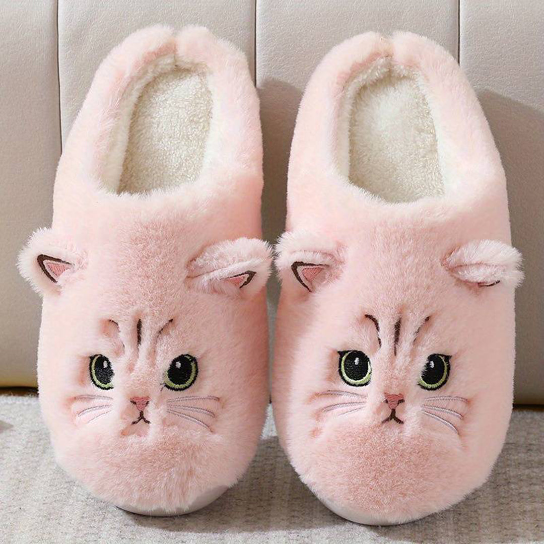 Warme Zachte Dames Katten Pantoffels