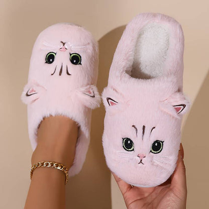 Warme Zachte Dames Katten Pantoffels