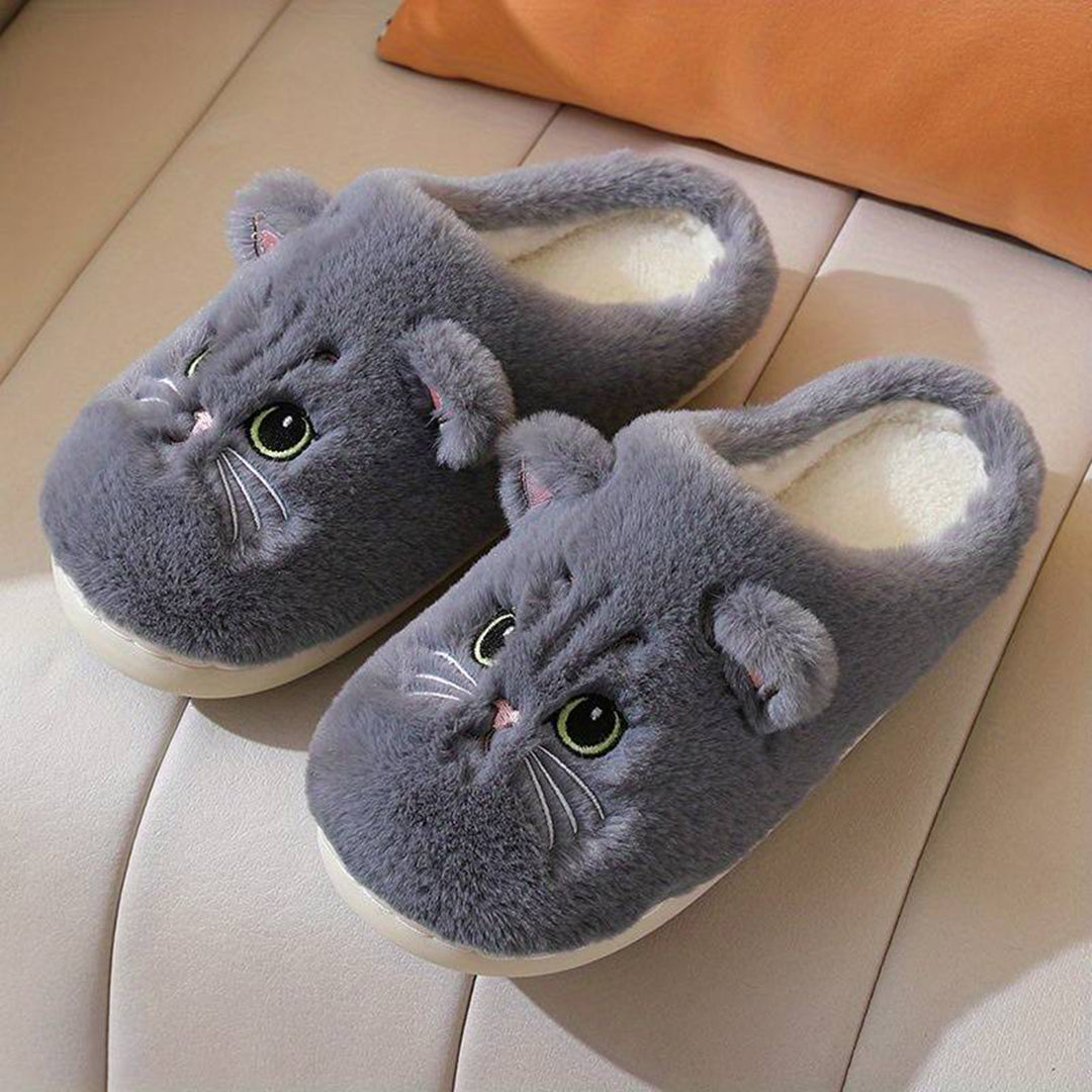 Warme Zachte Dames Katten Pantoffels