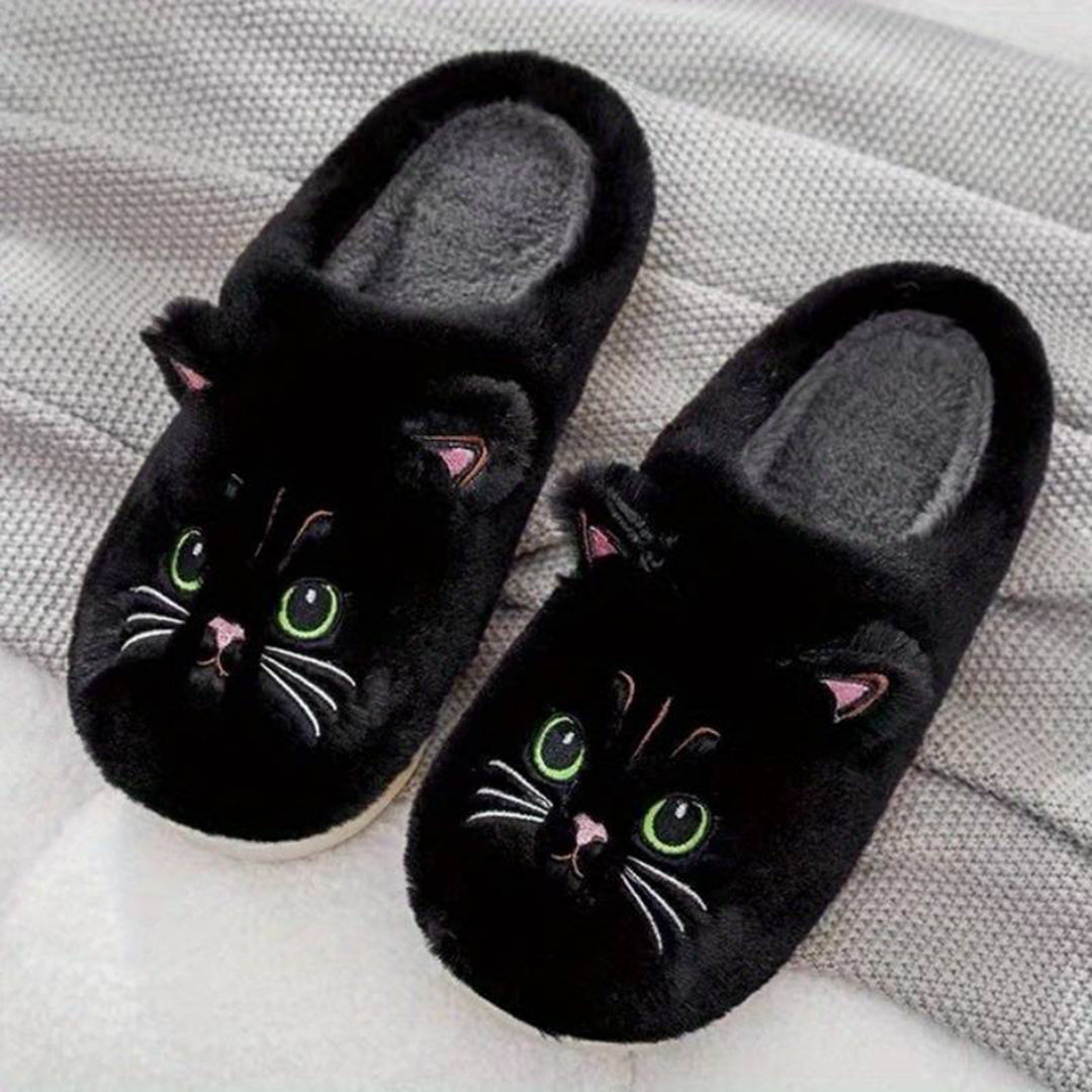 Warme Zachte Dames Katten Pantoffels