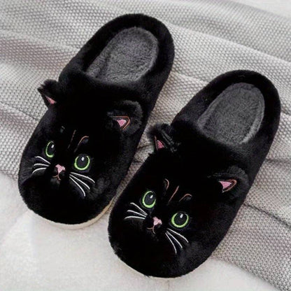 Warme Zachte Dames Katten Pantoffels