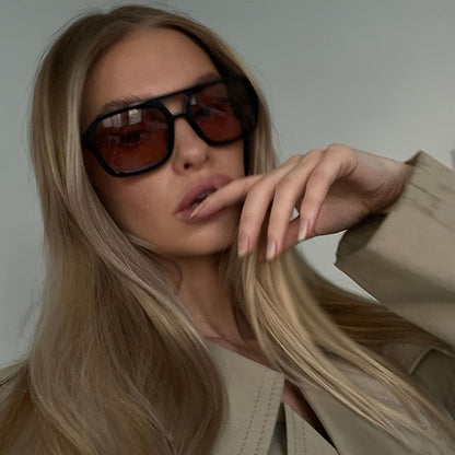 Morena | Statement Zonnebril met Geometrisch Montuur