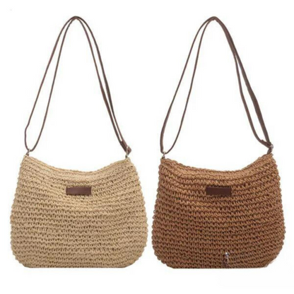 Beatie | Gevlochten Crossbody Tas met Verstelbare Riem