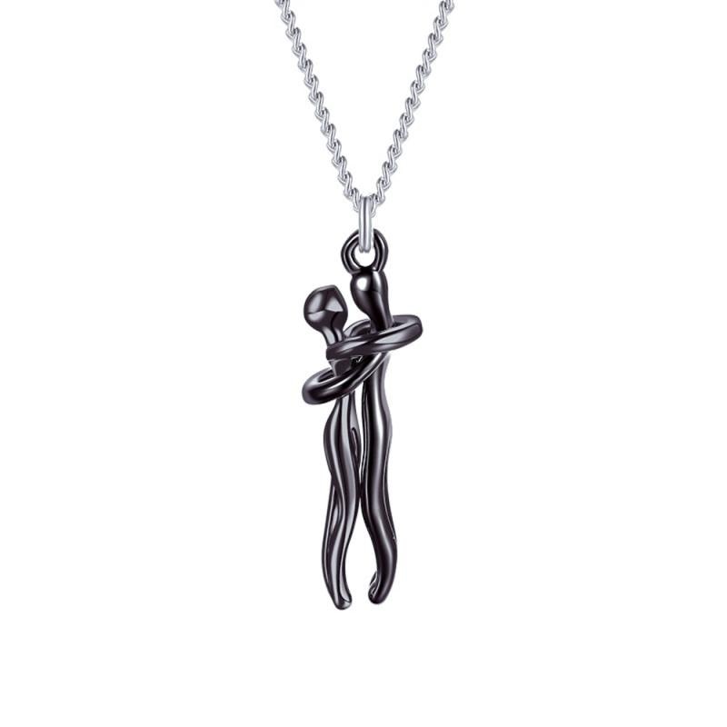 Elegante Dames Ketting met Gouden en Zilveren Hanger
