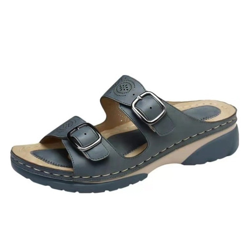 Josephina | Comfortabele Sandalen met Dubbele Gesp